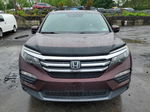 2016 Honda Pilot Touring Burgundy vin: 5FNYF6H9XGB126613