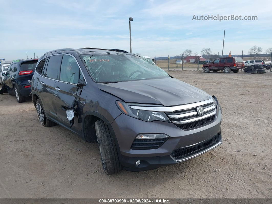 2017 Honda Pilot Touring Gray vin: 5FNYF6H9XHB066799