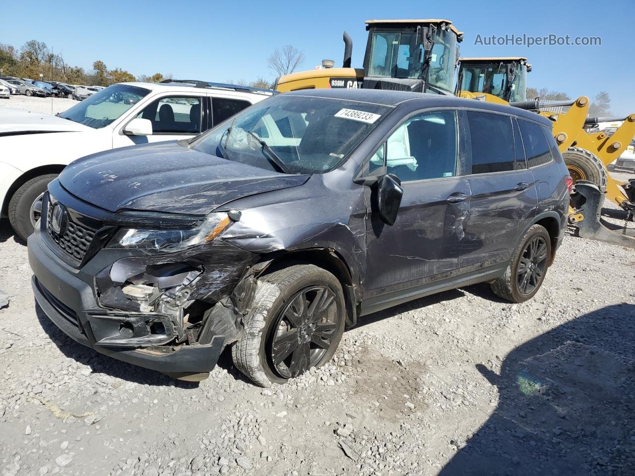 2019 Honda Passport Sport Charcoal vin: 5FNYF7H21KB005518