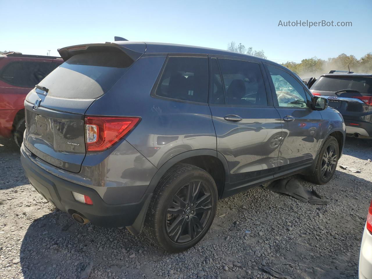 2019 Honda Passport Sport Charcoal vin: 5FNYF7H21KB005518