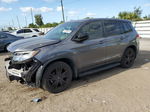 2019 Honda Passport Sport Gray vin: 5FNYF7H23KB007657