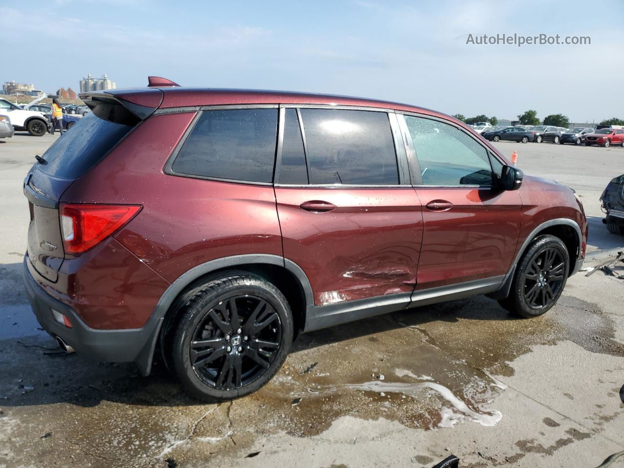 2019 Honda Passport Sport Brown vin: 5FNYF7H24KB003097