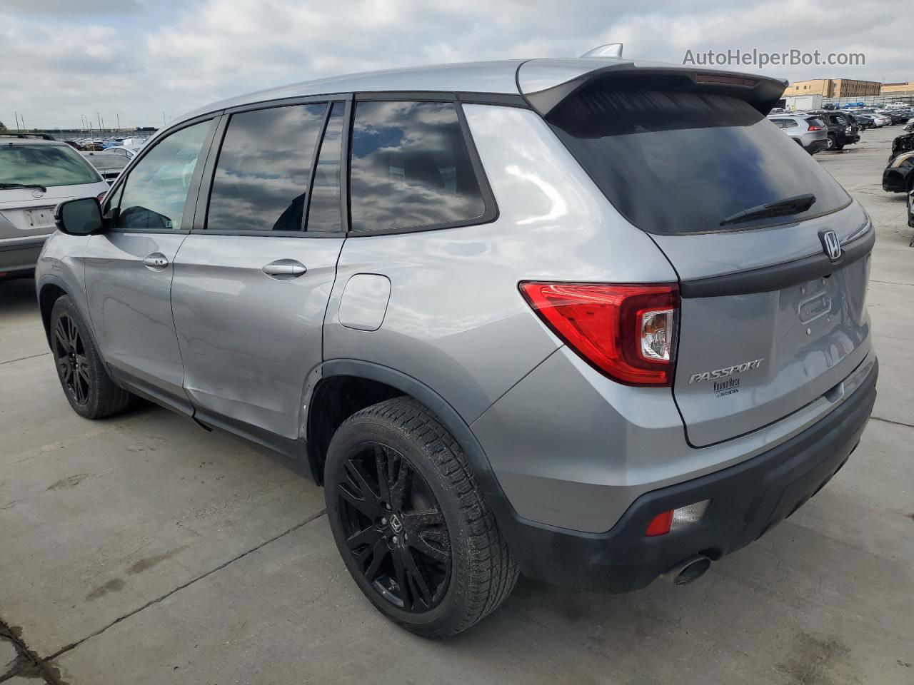 2019 Honda Passport Sport Серый vin: 5FNYF7H24KB009207