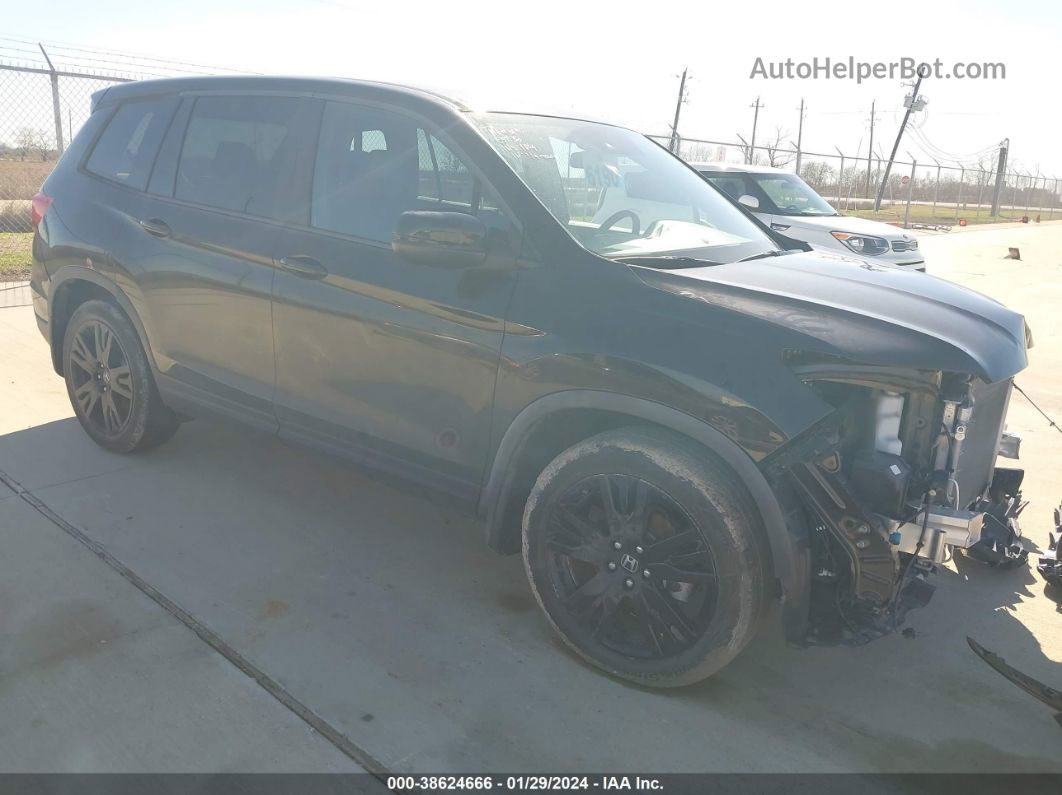 2019 Honda Passport Sport Black vin: 5FNYF7H25KB005277