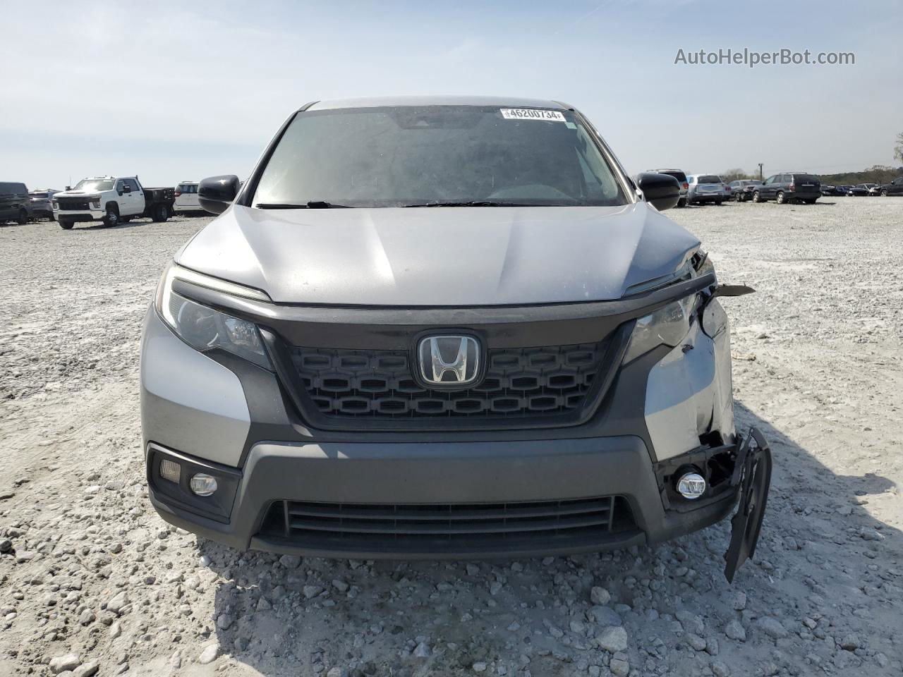 2019 Honda Passport Sport Серебряный vin: 5FNYF7H26KB005286