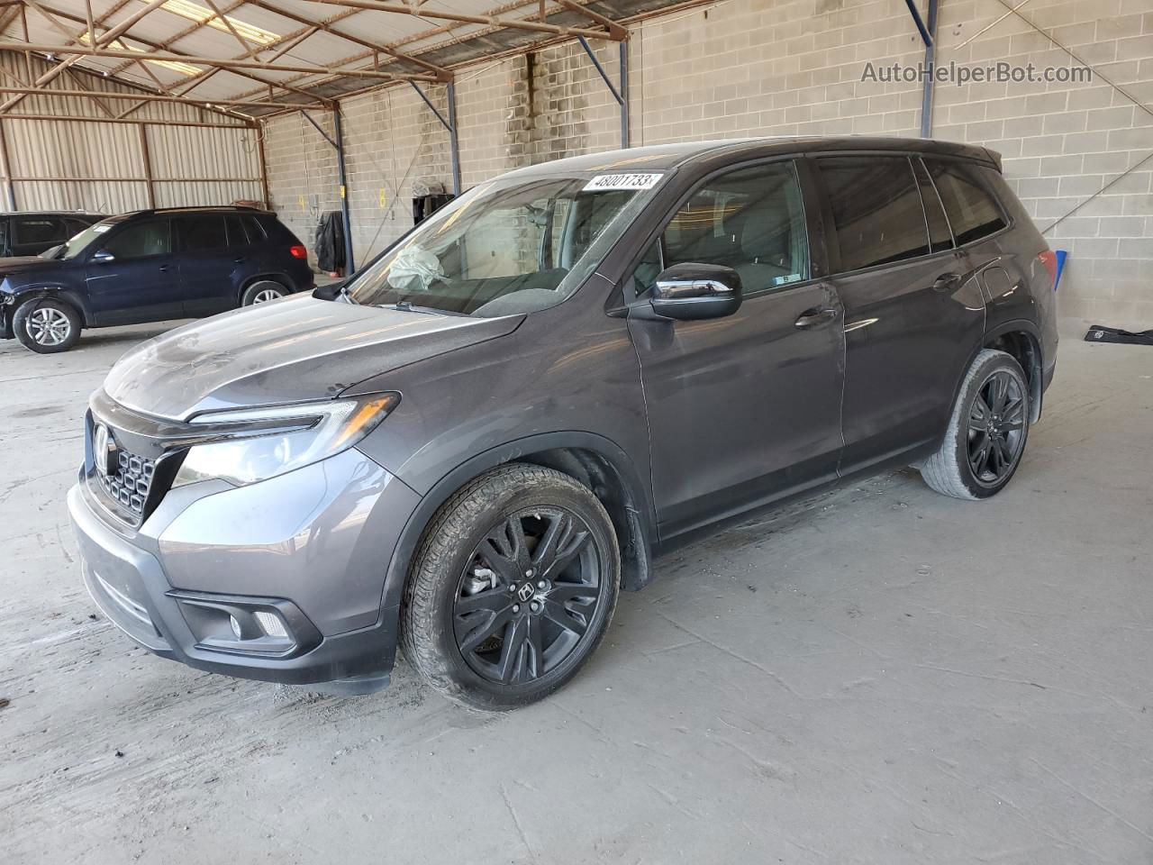 2019 Honda Passport Sport Серый vin: 5FNYF7H26KB007703