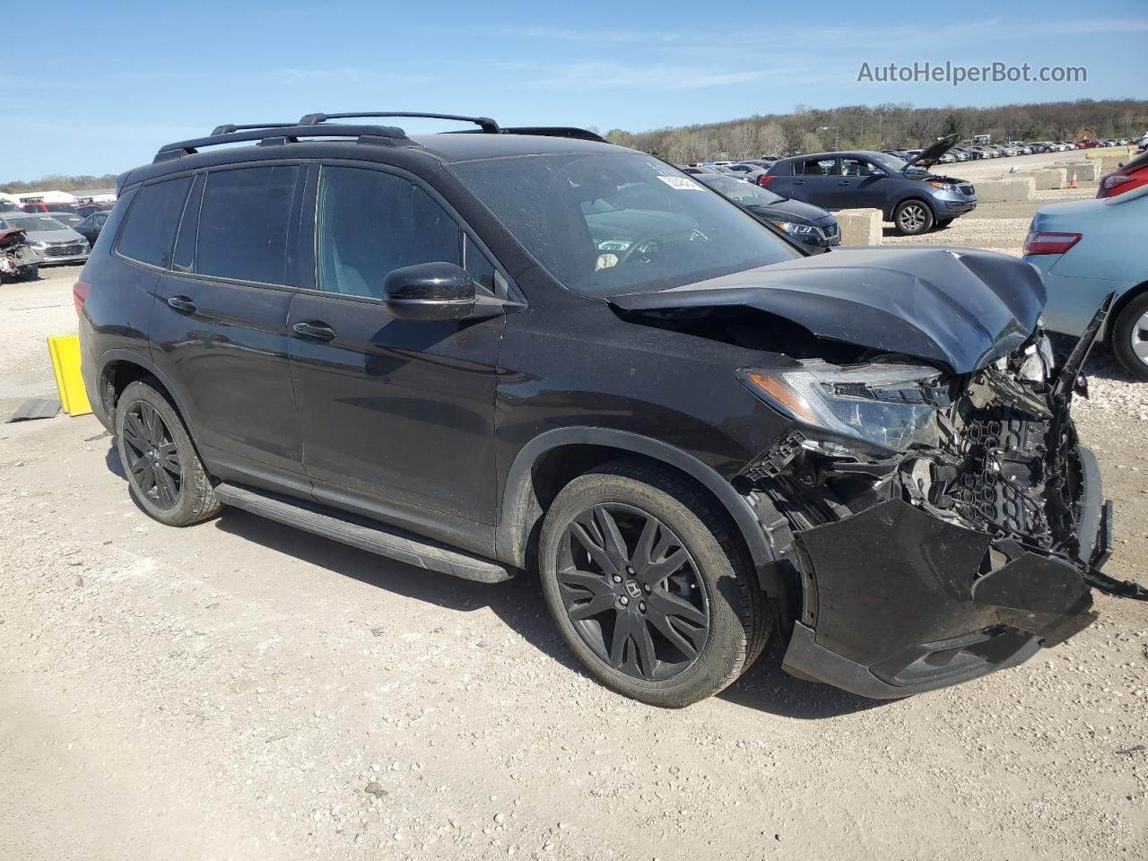 2019 Honda Passport Sport Black vin: 5FNYF7H28KB009873