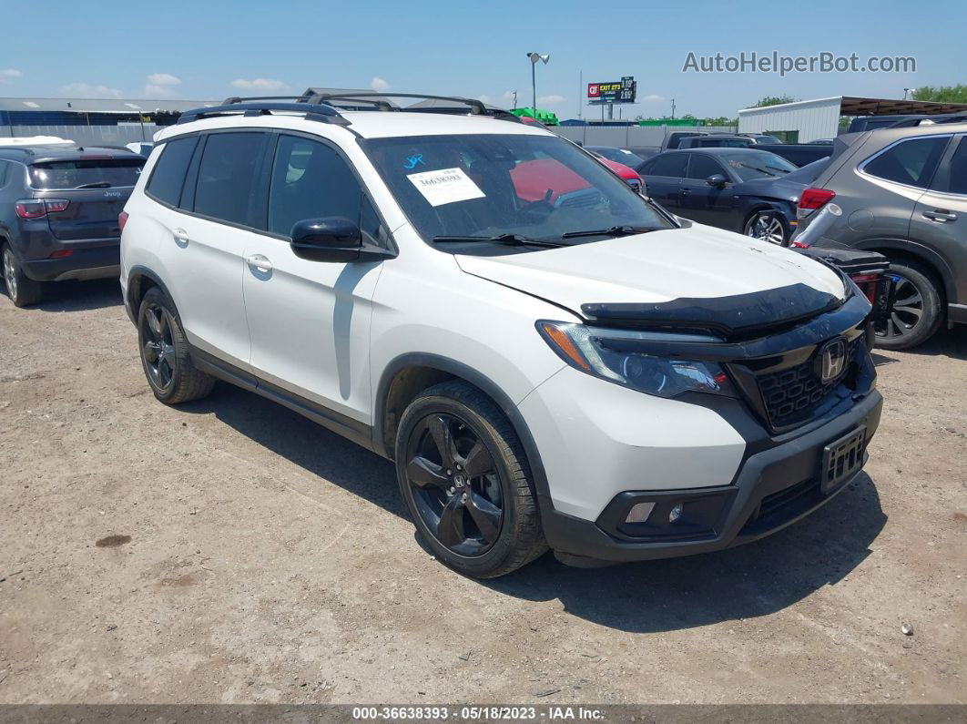 2019 Honda Passport Sport White vin: 5FNYF7H2XKB005324