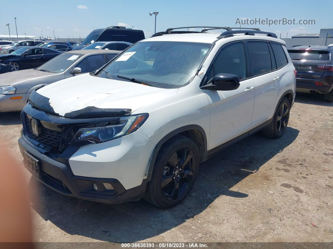 2019 Honda Passport Sport White vin: 5FNYF7H2XKB005324