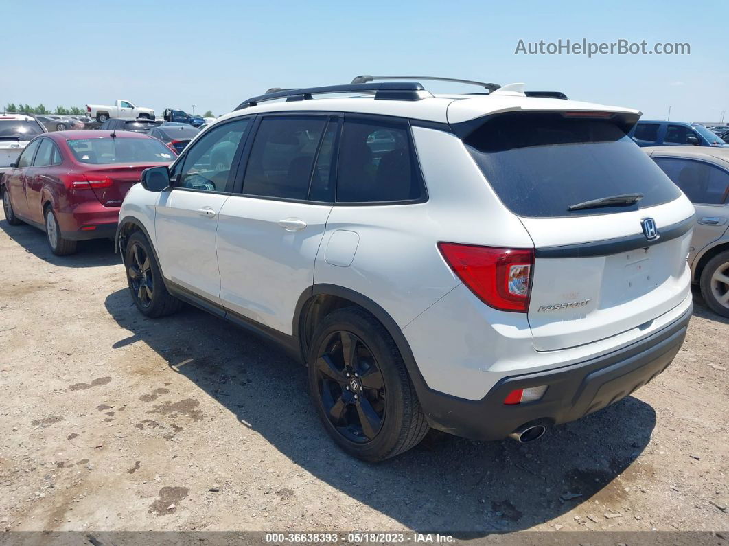 2019 Honda Passport Sport White vin: 5FNYF7H2XKB005324