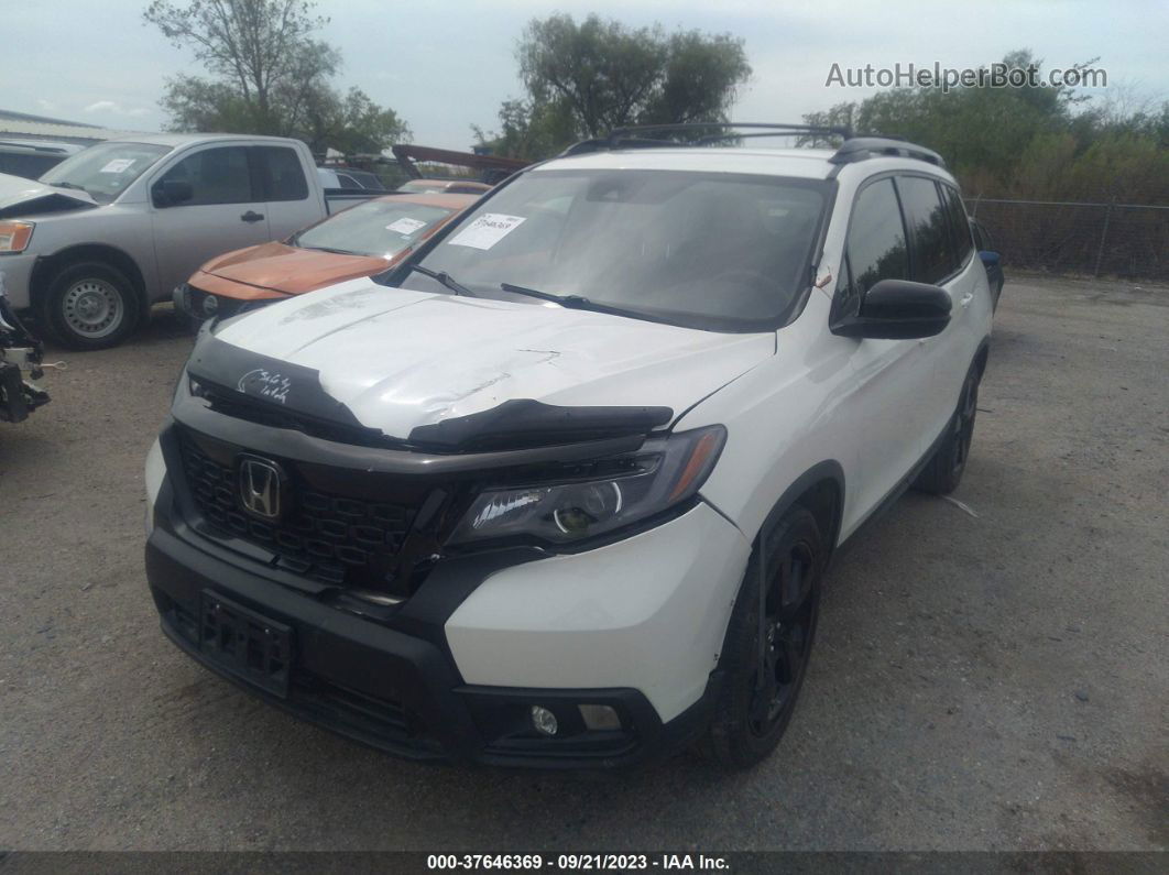 2019 Honda Passport Sport White vin: 5FNYF7H2XKB005324