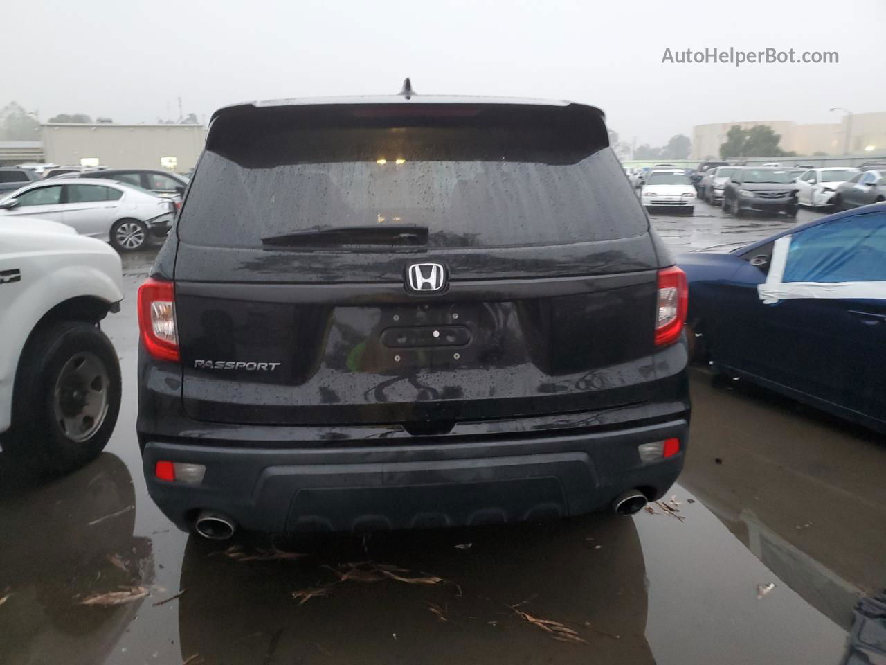 2019 Honda Passport Exl Black vin: 5FNYF7H50KB008873