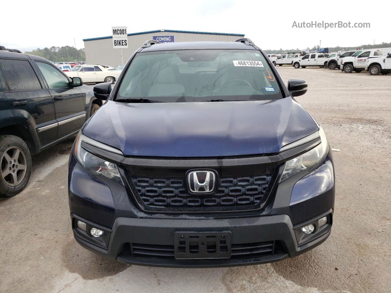 2019 Honda Passport Exl Blue vin: 5FNYF7H53KB004963