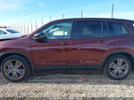 2019 Honda Passport Ex-l Maroon vin: 5FNYF7H53KB006051