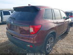 2019 Honda Passport Ex-l Maroon vin: 5FNYF7H53KB006051