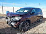 2019 Honda Passport Ex-l Maroon vin: 5FNYF7H53KB006051