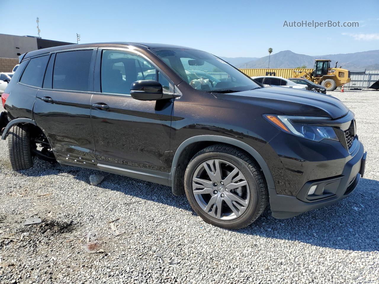 2019 Honda Passport Exl Коричневый vin: 5FNYF7H54KB000839