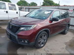 2019 Honda Passport Ex-l Maroon vin: 5FNYF7H54KB007760