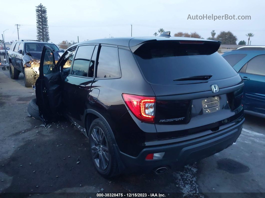 2019 Honda Passport Ex-l Черный vin: 5FNYF7H58KB004294