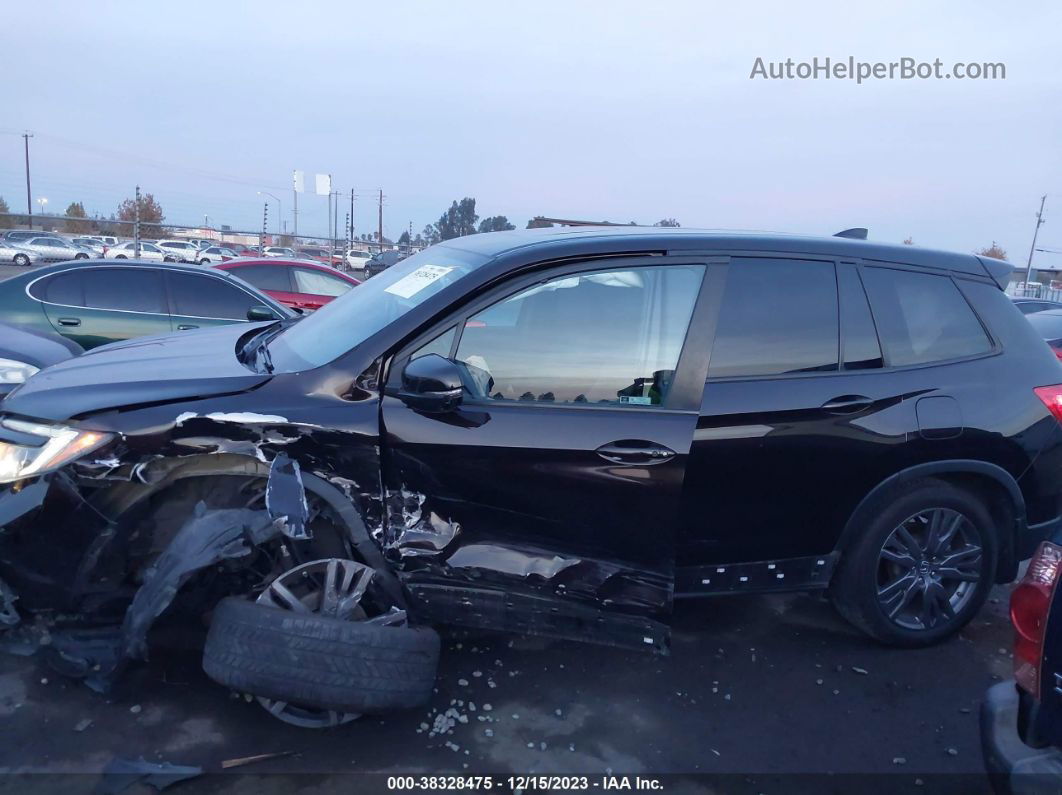 2019 Honda Passport Ex-l Black vin: 5FNYF7H58KB004294