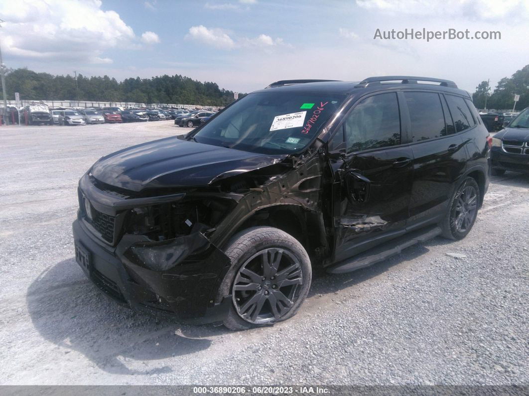 2019 Honda Passport Ex-l Brown vin: 5FNYF7H59KB009052