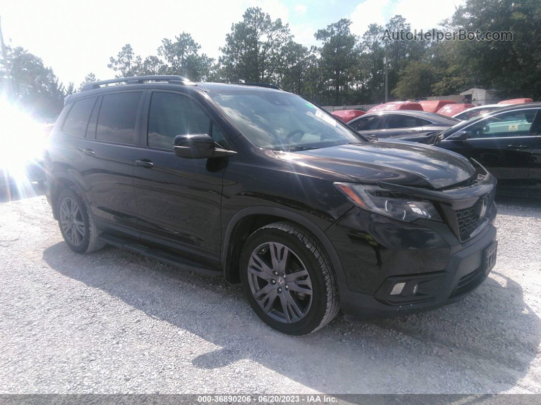 2019 Honda Passport Ex-l Brown vin: 5FNYF7H59KB009052