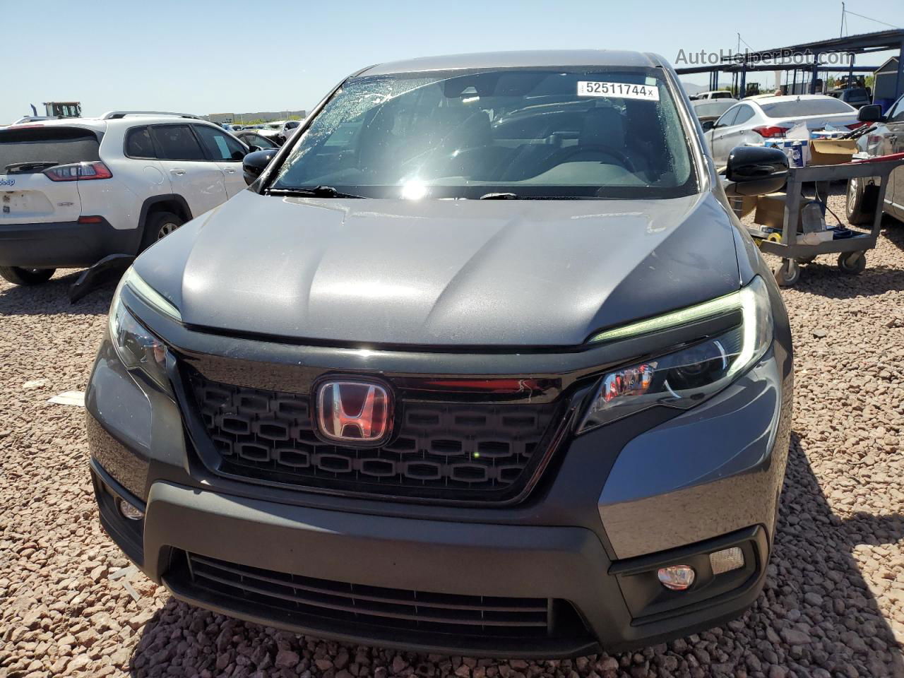 2019 Honda Passport Exl Серый vin: 5FNYF7H5XKB005849