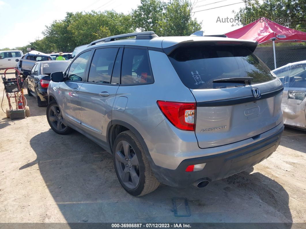 2019 Honda Passport Touring Silver vin: 5FNYF7H95KB003039