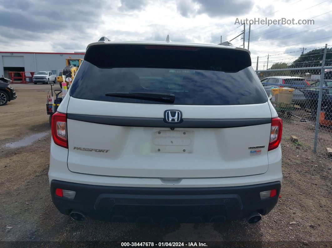 2019 Honda Passport Touring White vin: 5FNYF7H95KB003722