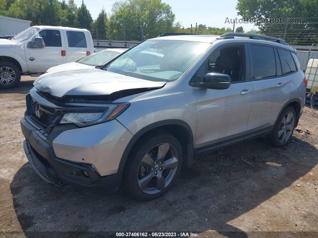 2019 Honda Passport Touring Silver vin: 5FNYF7H97KB007206