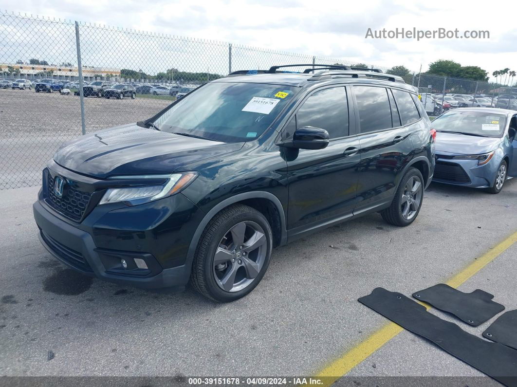 2019 Honda Passport Touring Black vin: 5FNYF7H99KB006476