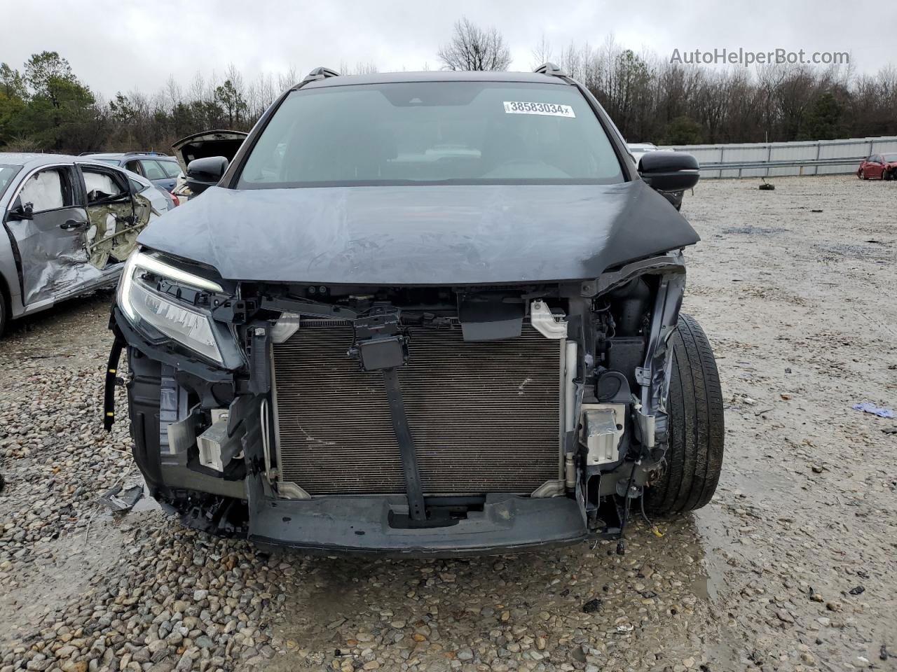 2019 Honda Passport Touring Gray vin: 5FNYF7H9XKB008799