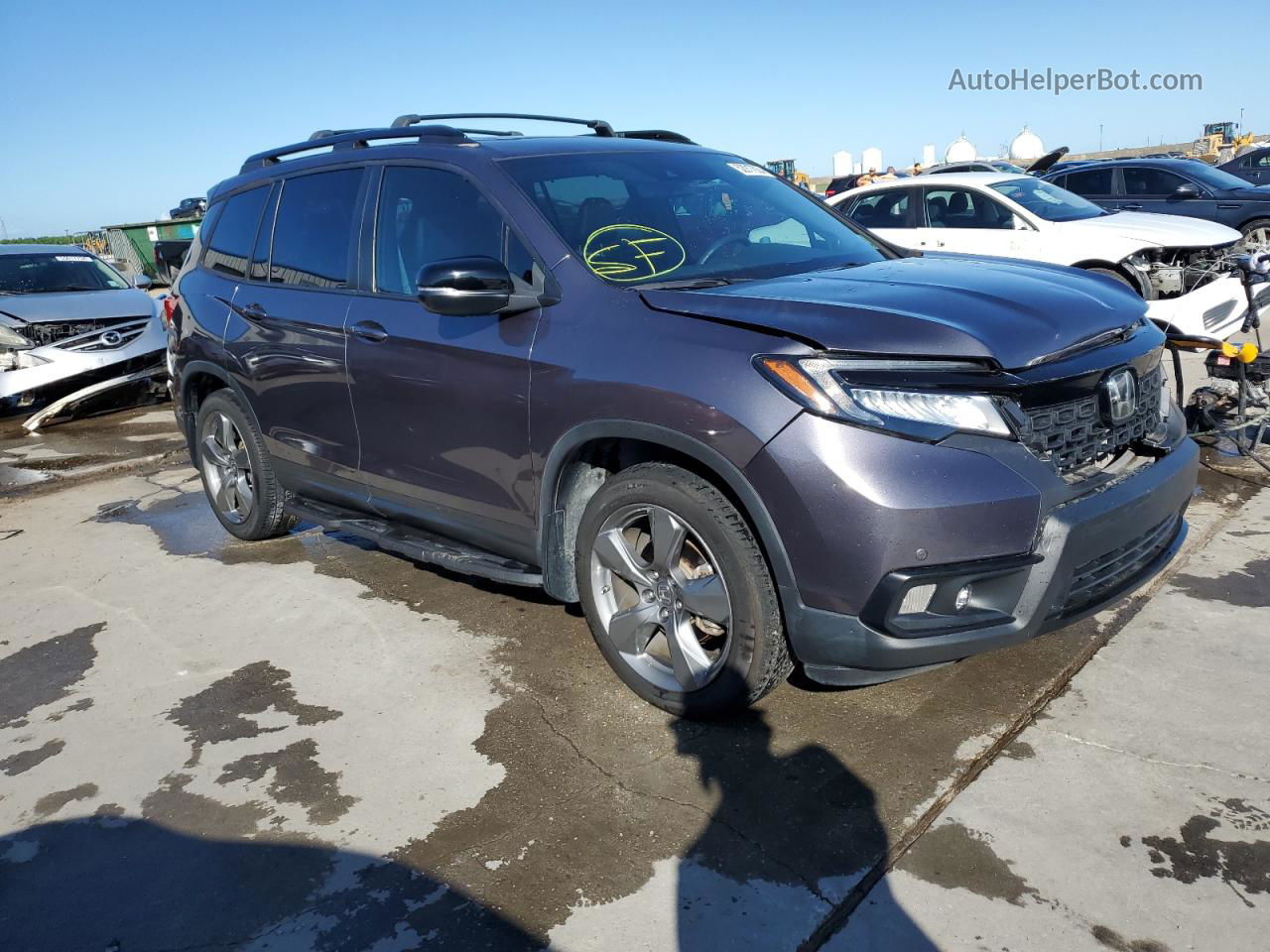 2019 Honda Passport Touring Угольный vin: 5FNYF7H9XKB011749