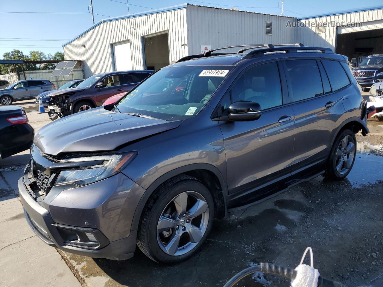 2019 Honda Passport Touring Угольный vin: 5FNYF7H9XKB011749