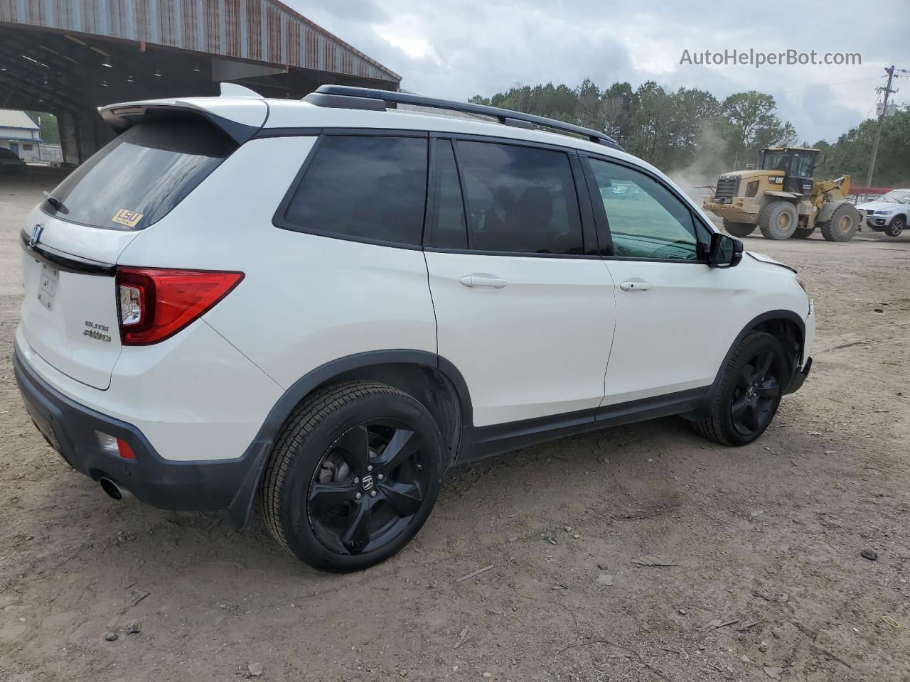 2019 Honda Passport Elite White vin: 5FNYF8H01KB005393