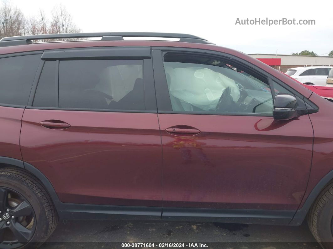 2019 Honda Passport Elite Maroon vin: 5FNYF8H01KB010156