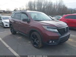 2019 Honda Passport Elite Maroon vin: 5FNYF8H01KB010156