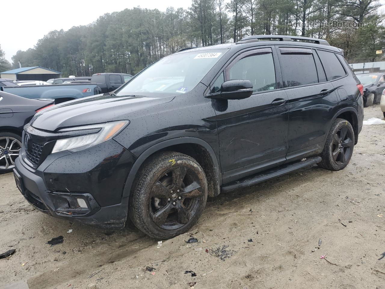 2019 Honda Passport Elite Black vin: 5FNYF8H02KB002177