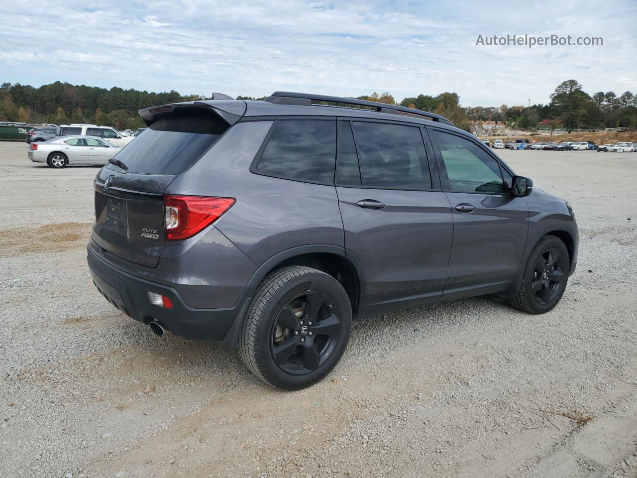 2019 Honda Passport Elite Угольный vin: 5FNYF8H02KB007282