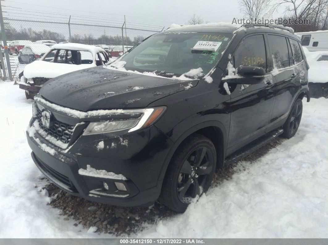 2019 Honda Passport Elite Black vin: 5FNYF8H02KB022011