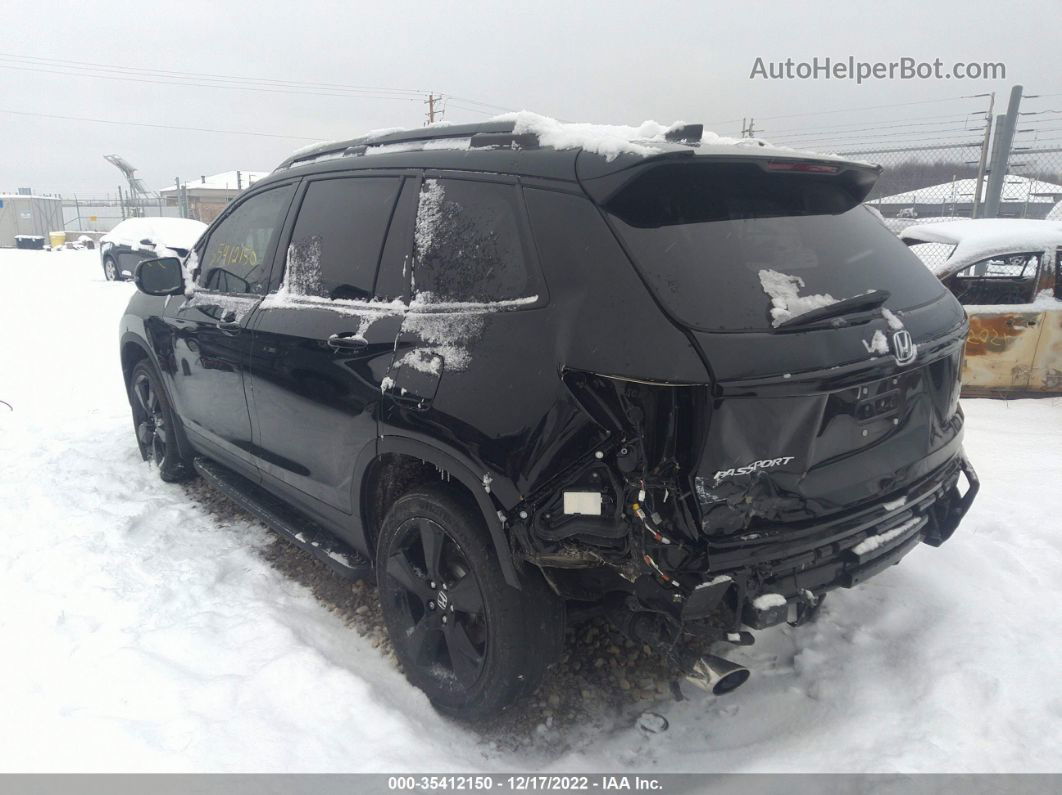 2019 Honda Passport Elite Black vin: 5FNYF8H02KB022011