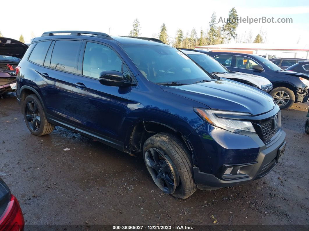 2019 Honda Passport Elite Синий vin: 5FNYF8H02KB026981