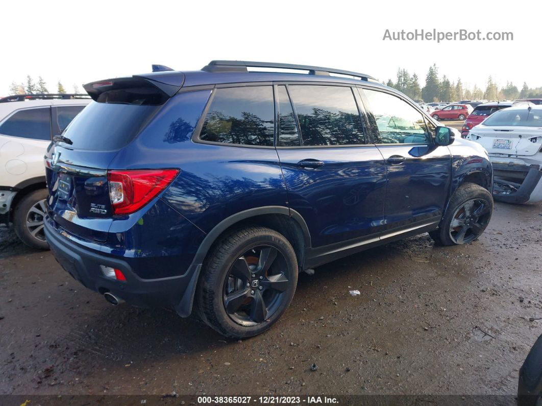 2019 Honda Passport Elite Синий vin: 5FNYF8H02KB026981