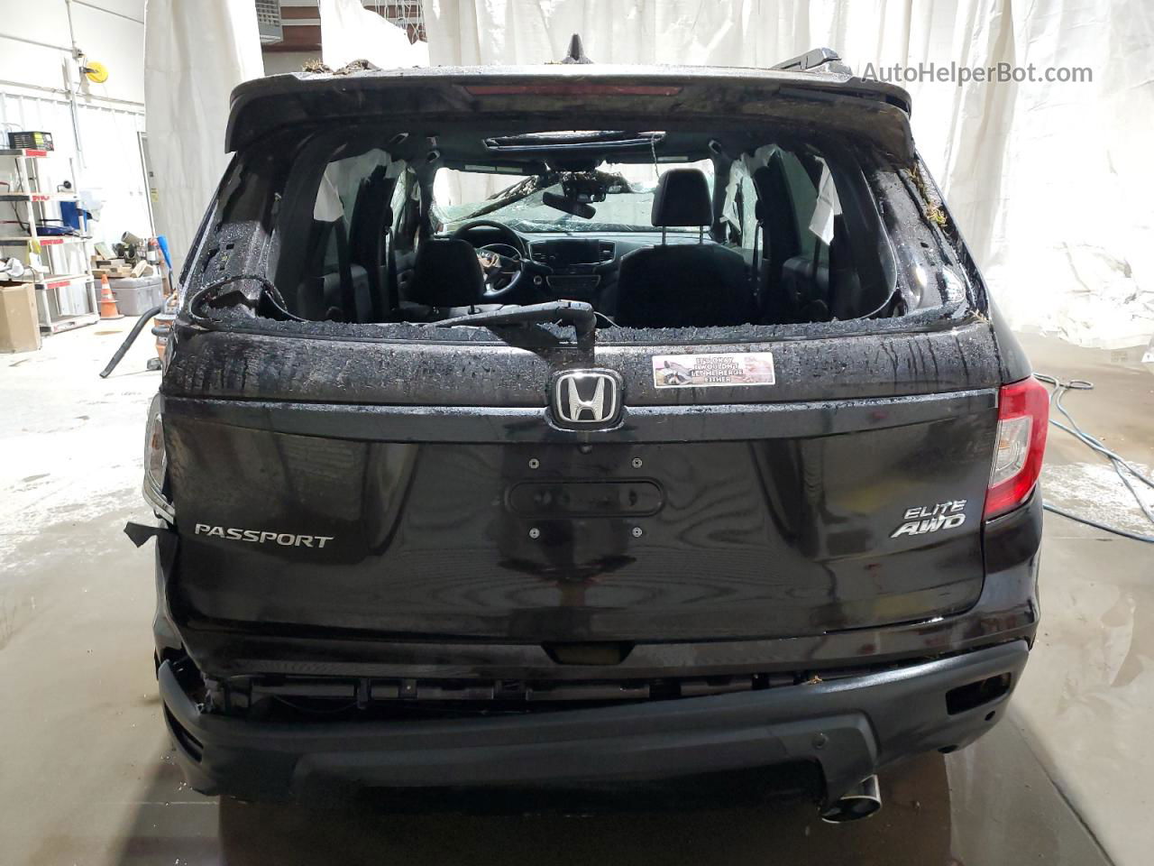 2019 Honda Passport Elite Black vin: 5FNYF8H03KB002706