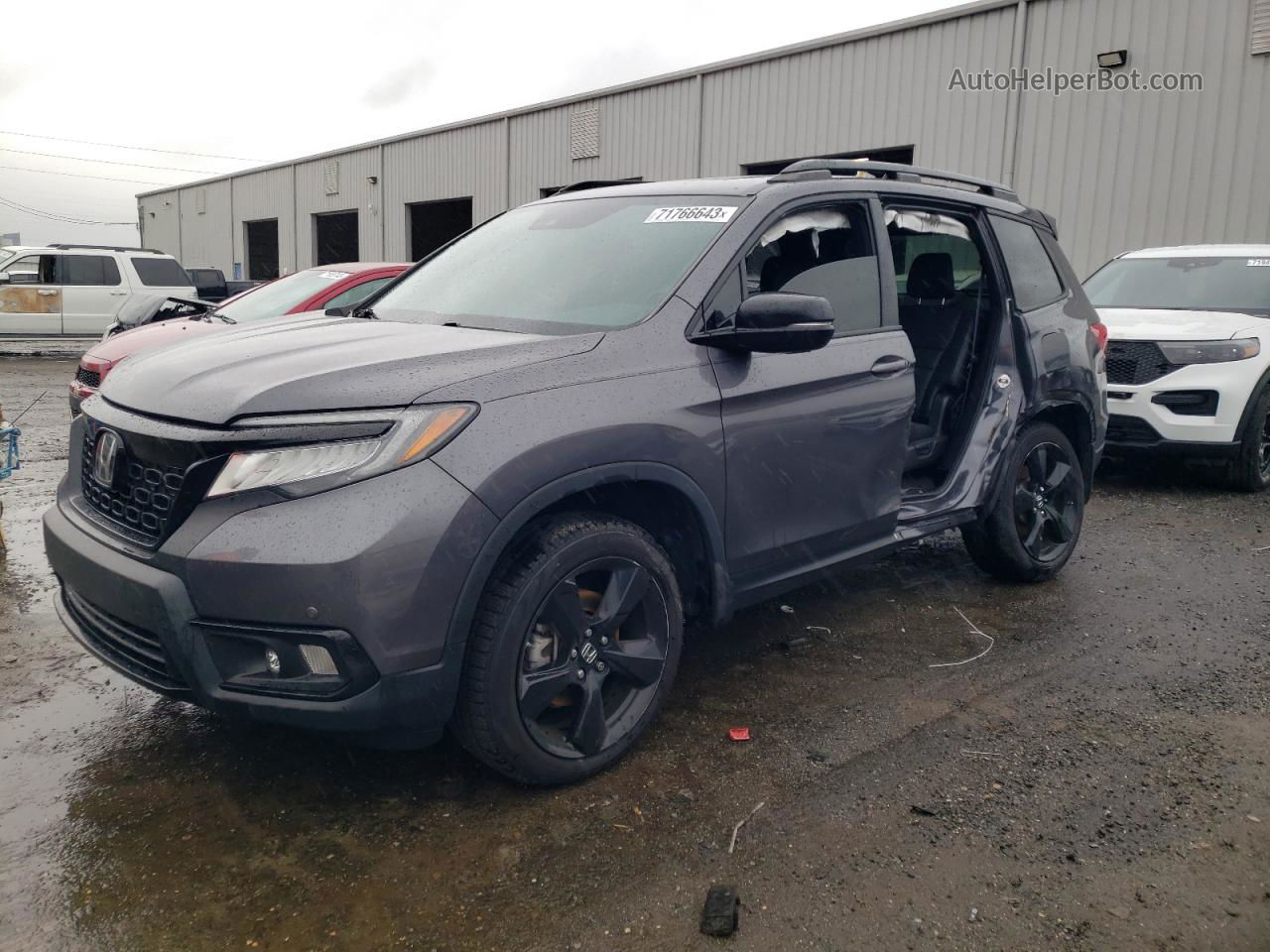 2019 Honda Passport Elite Gray vin: 5FNYF8H03KB004651