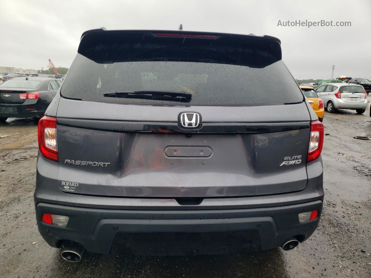 2019 Honda Passport Elite Gray vin: 5FNYF8H03KB004651