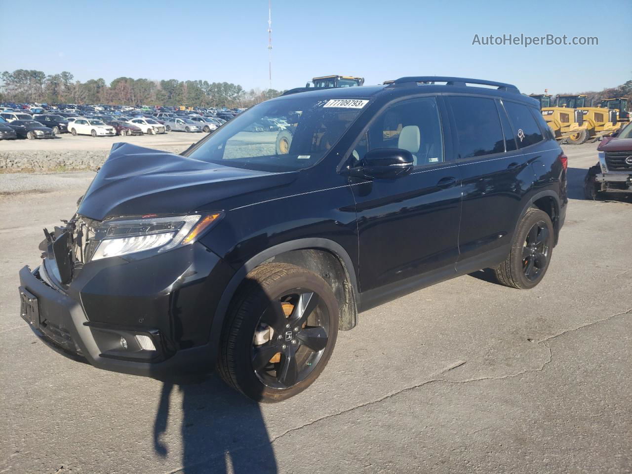 2019 Honda Passport Elite Black vin: 5FNYF8H03KB016783