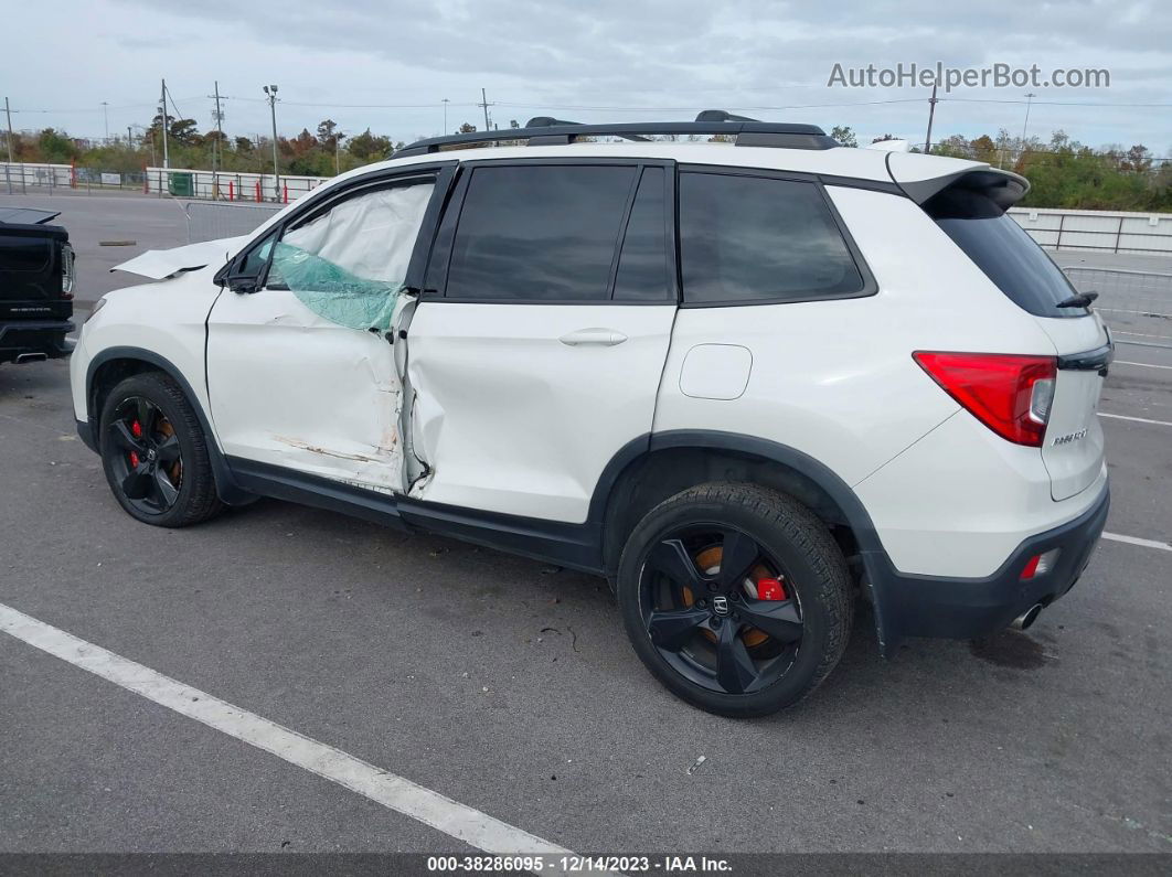 2019 Honda Passport Elite White vin: 5FNYF8H04KB001032