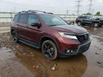 2019 Honda Passport Elite Темно-бордовый vin: 5FNYF8H05KB001900