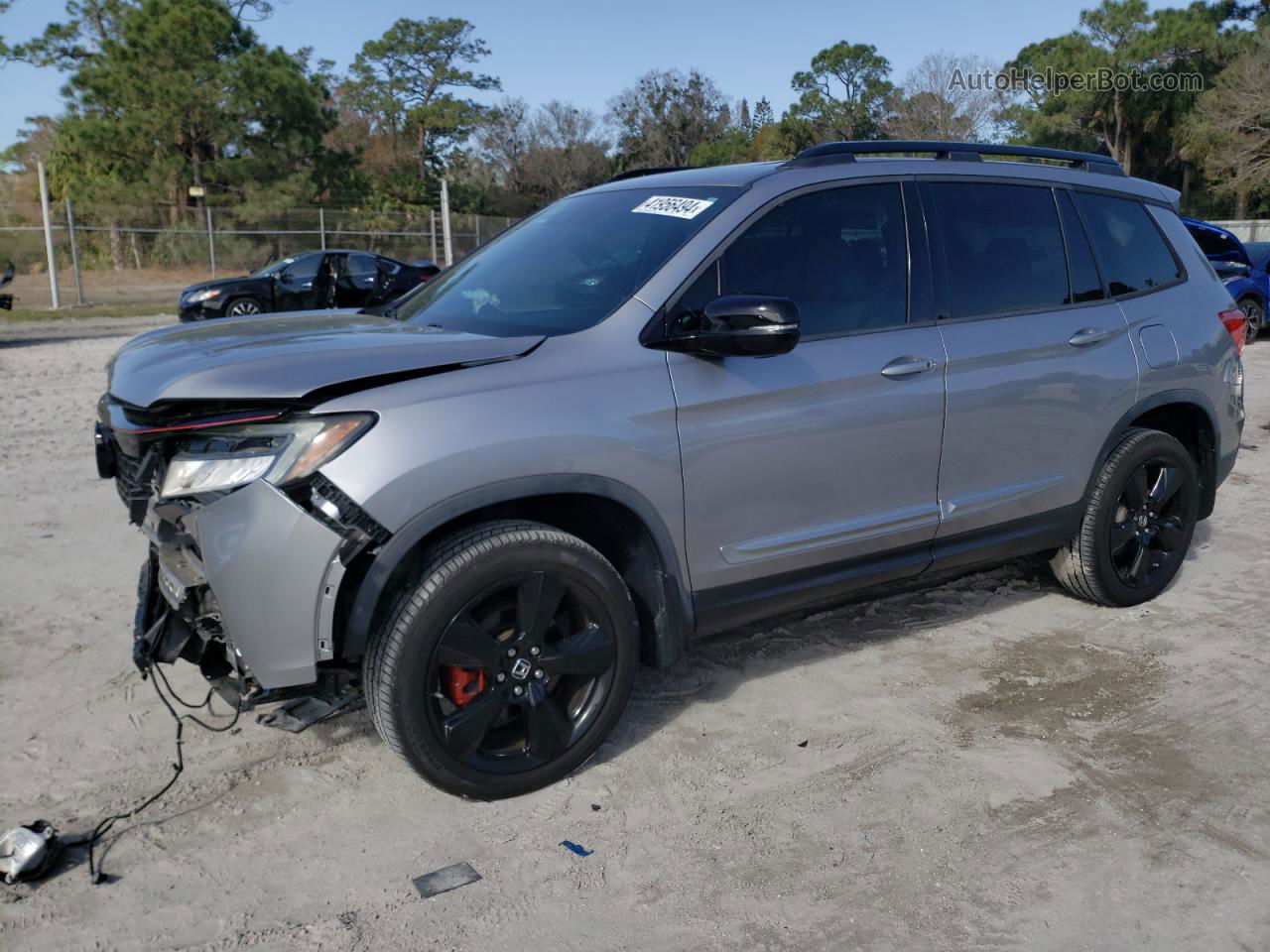 2019 Honda Passport Elite Gray vin: 5FNYF8H05KB013254